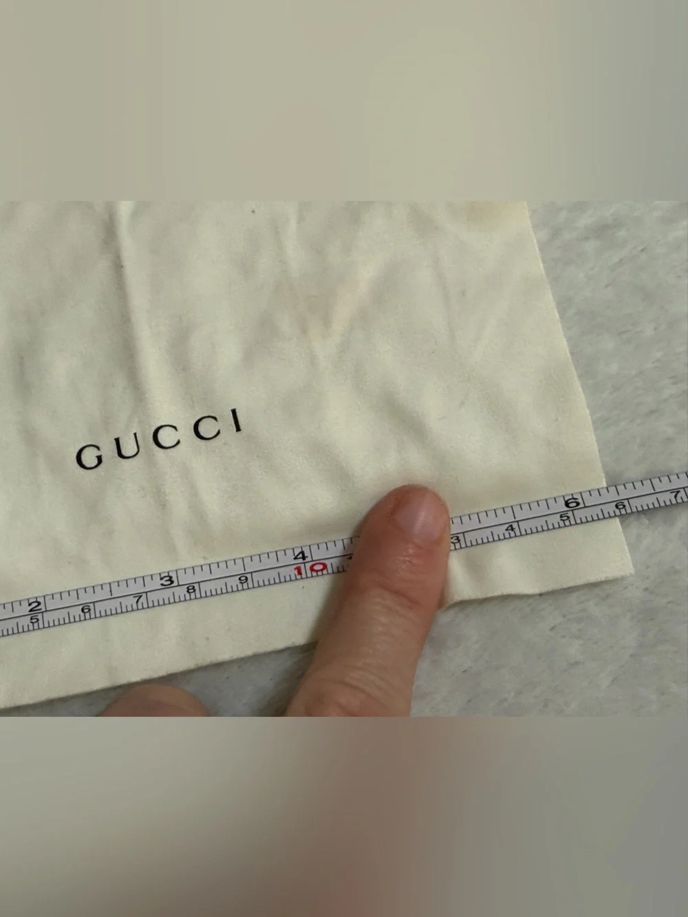 Gucci Black Drawstring Dust Bag & Cream Eyeglass Cleaning Cloth Lot